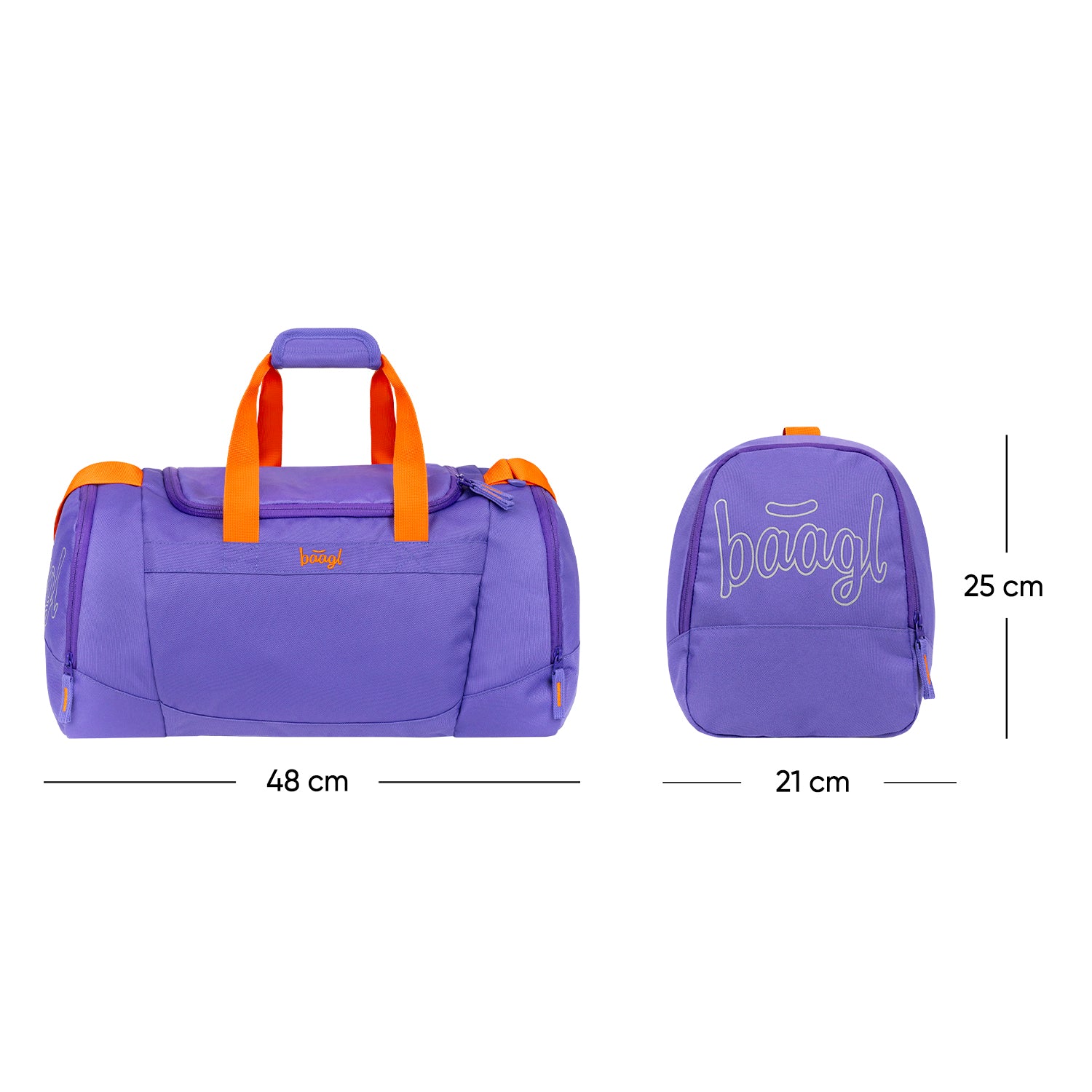 baagl-duffle-orange-sac-de-sport-25-l-recycl image 7