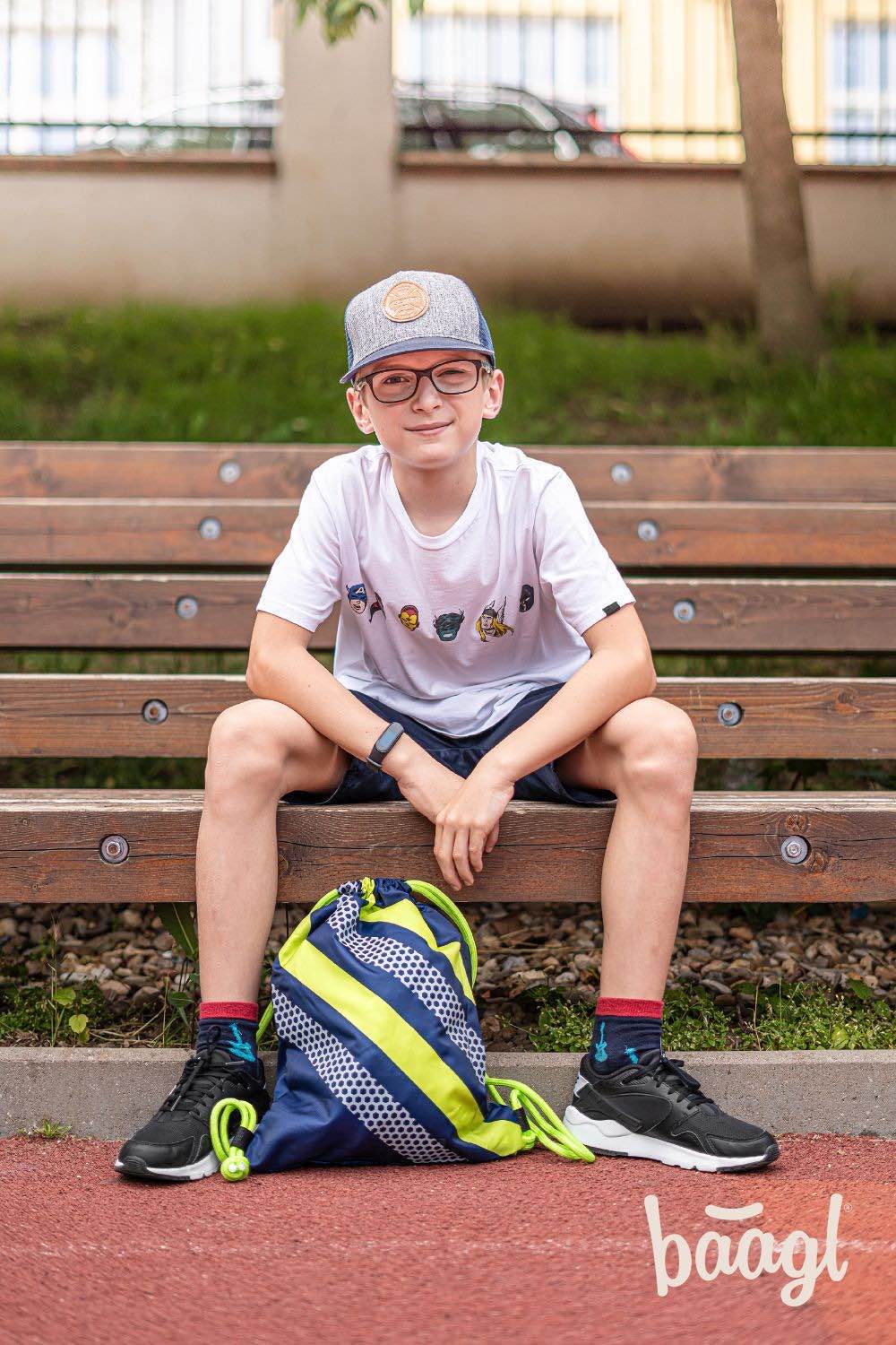 baagl-neon-sac-gym-enfant-cordon-lavable image 5