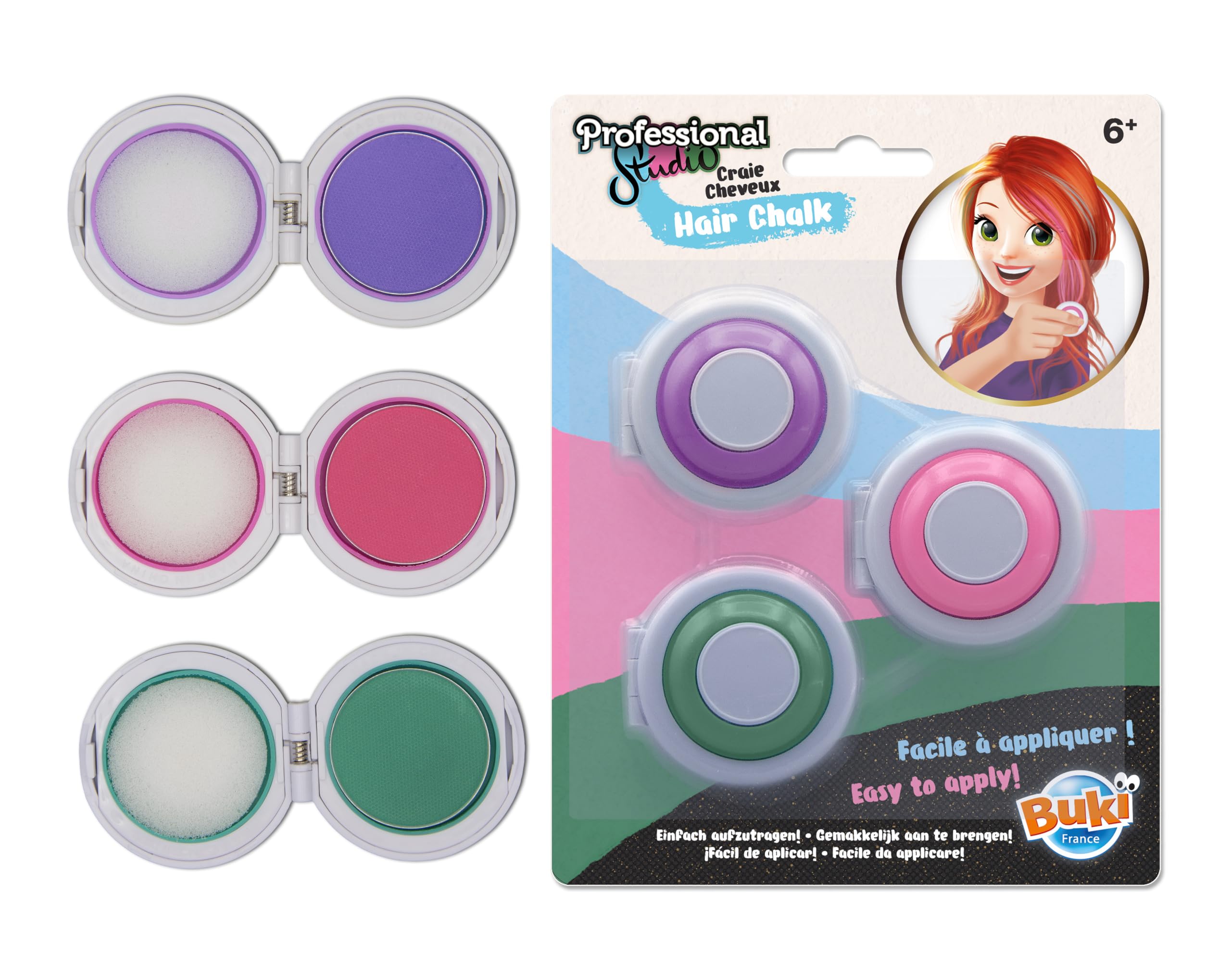 buki-ps103-craies-cheveux-3-couleurs-violet-vert-rose image 2