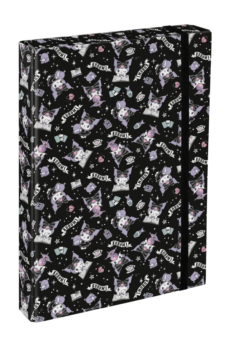 baagl-jumbo-kuromi-black-chemise-a4-lastique image 1