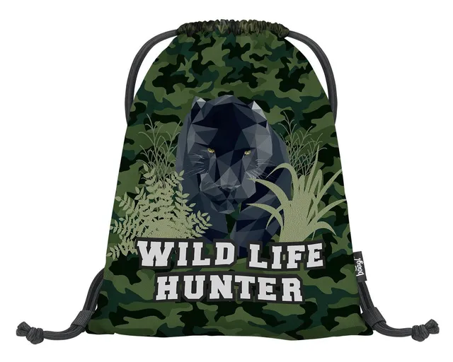 baagl-panther-sac-gym-enfant-noir-lavable image 1