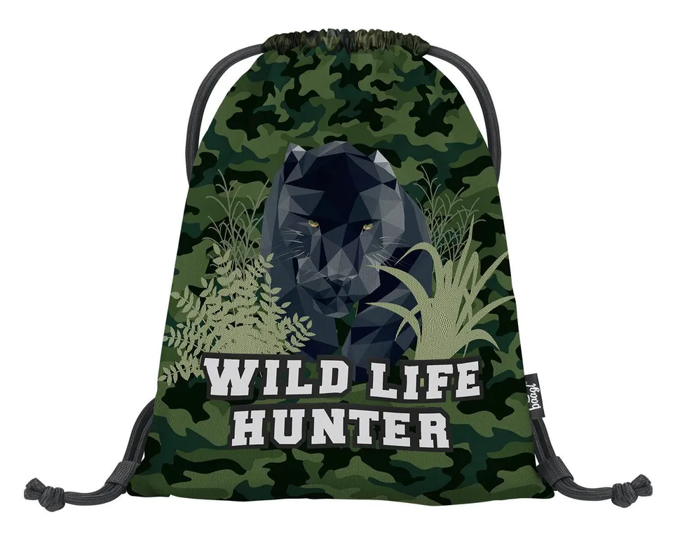 baagl-panther-sac-gym-enfant-noir-lavable image 1