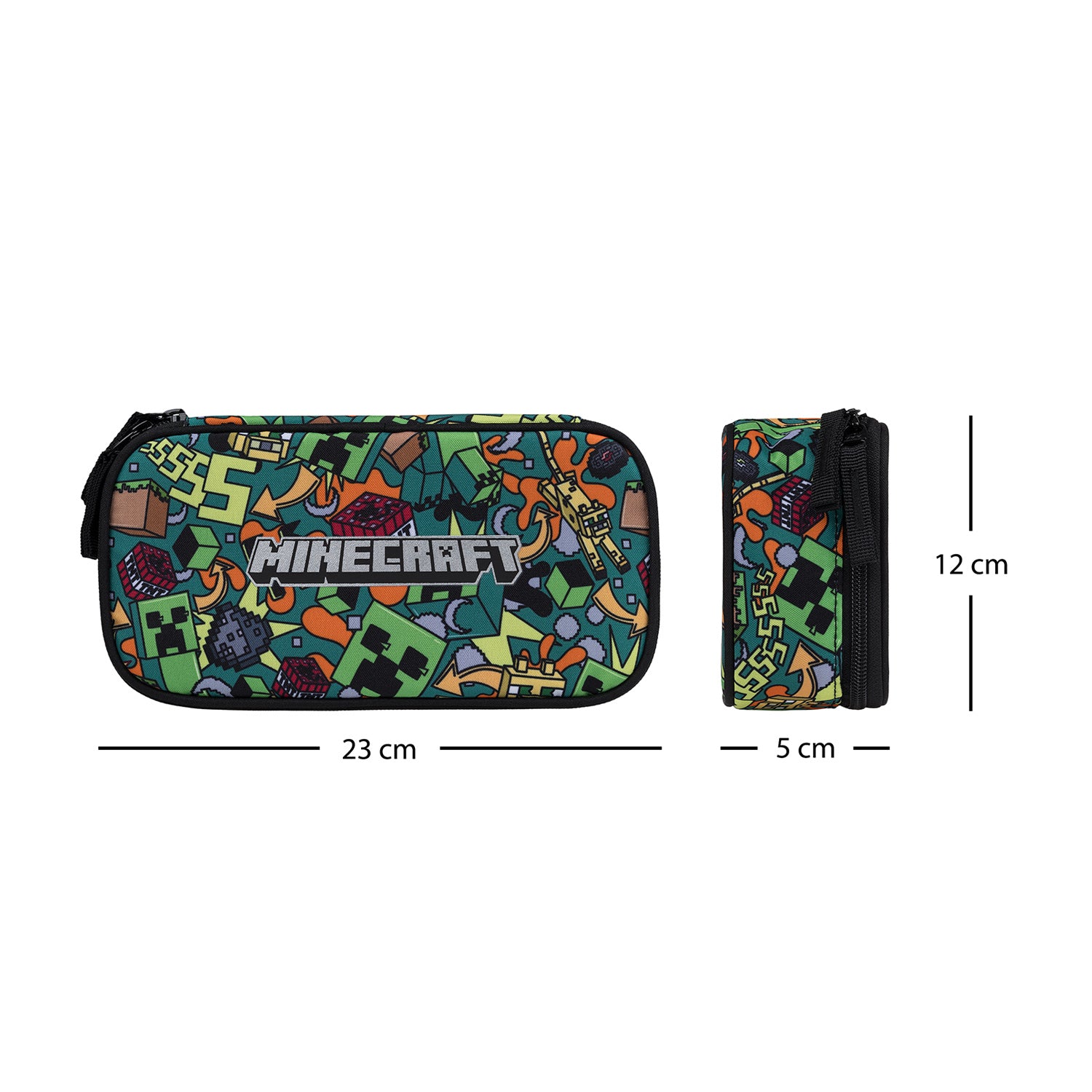 baagl-school-pencil-pouches-minecraft-chaos-trousse-recycl-e image 4