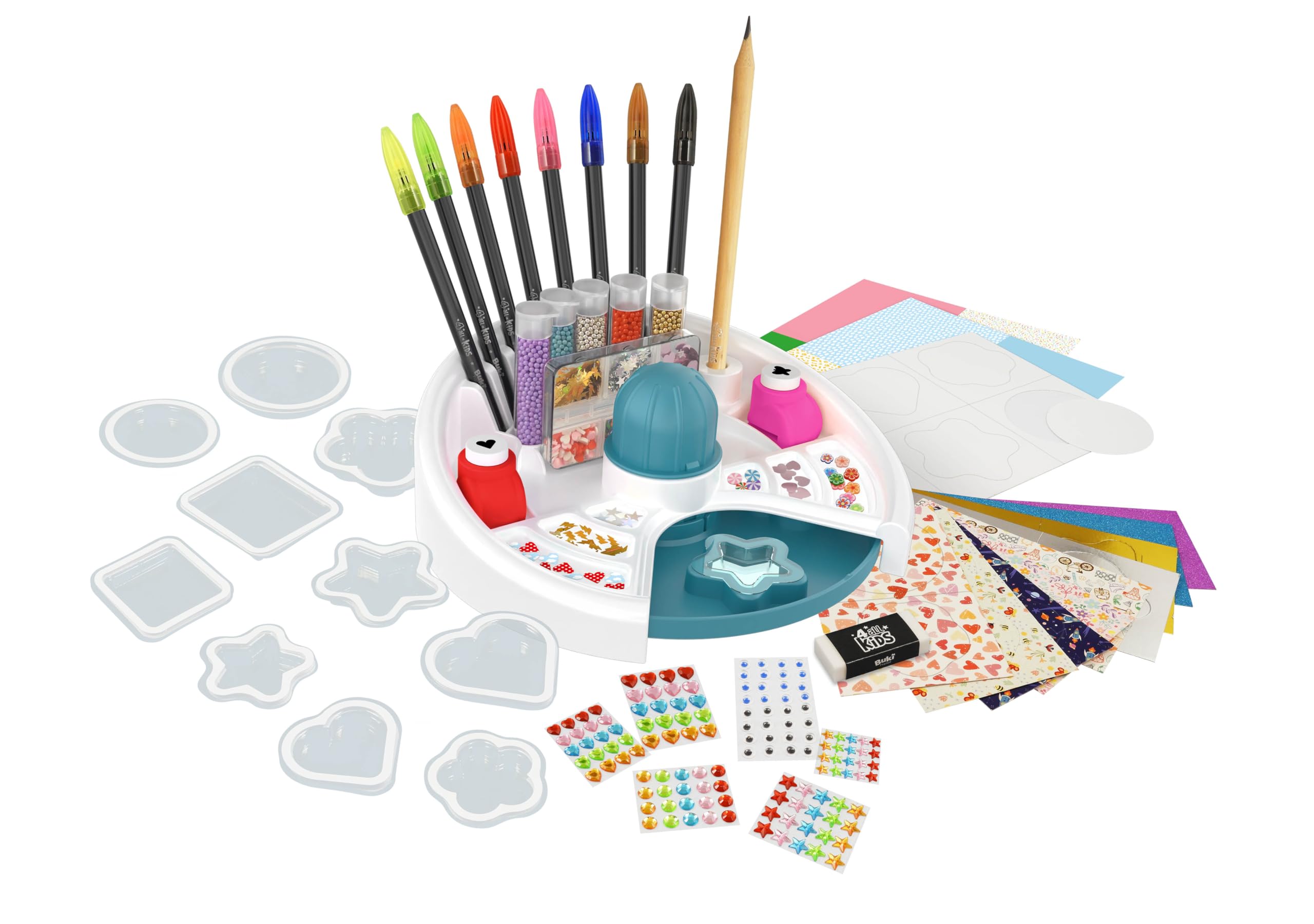 buki-fk011-fabrique-stickers-3d-kit-20-stickers-enfant image 3