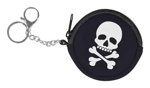 baagl-skull-portefeuille-enfant-rond-t-te-de-mort image 1