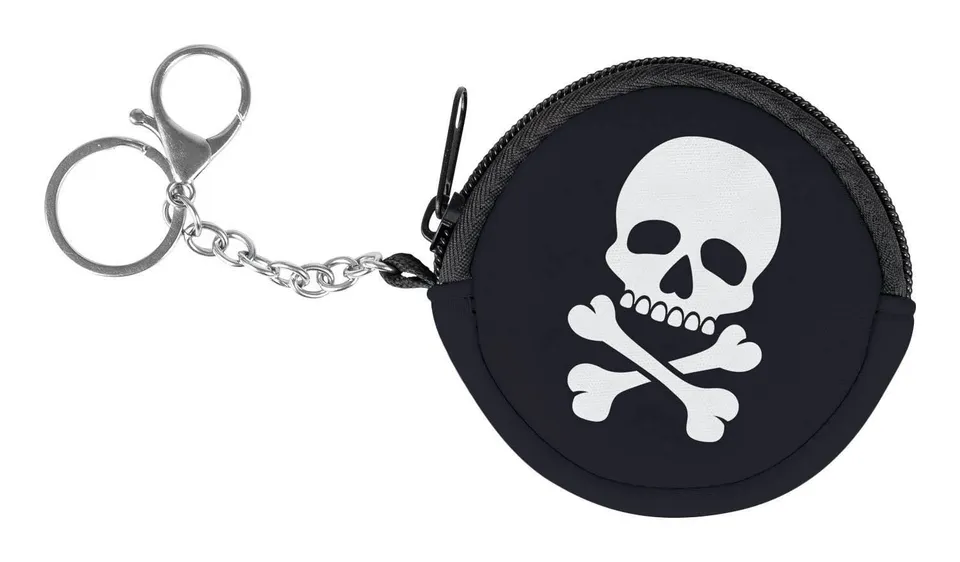 baagl-skull-portefeuille-enfant-rond-t-te-de-mort image 1