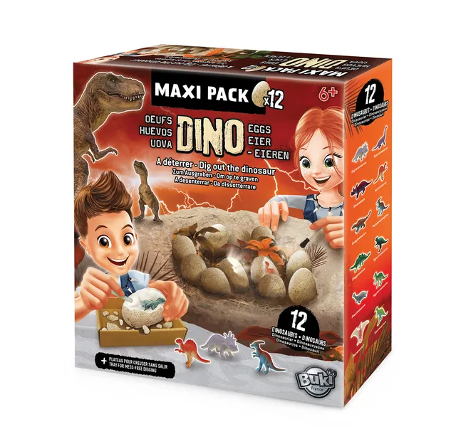 buki-science-2138-dino-egg-maxi-pack-12-ufs-dinosaures image 1