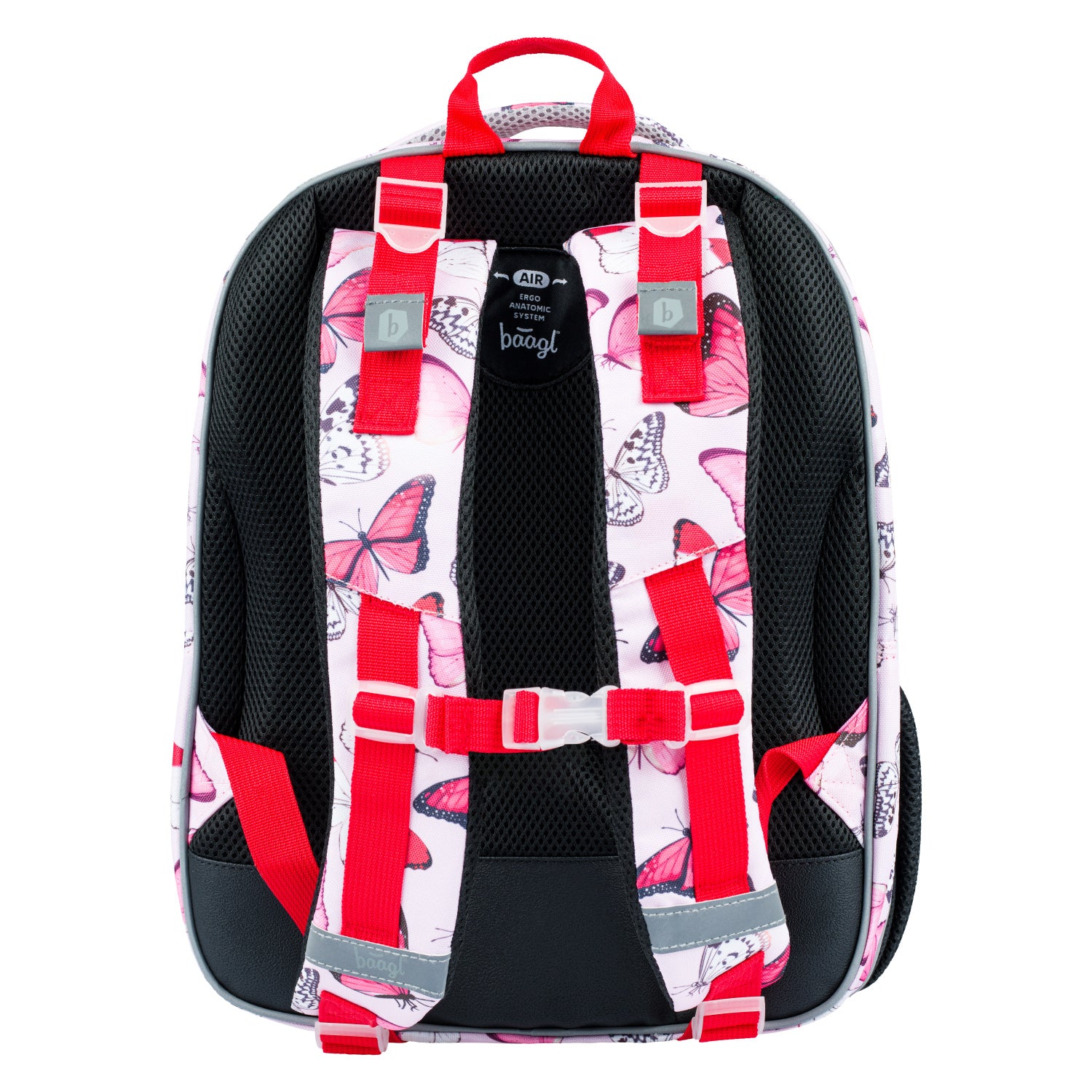 baagl-shelly-red-butterfly-cartable-23-l-imperm-able-fille image 4