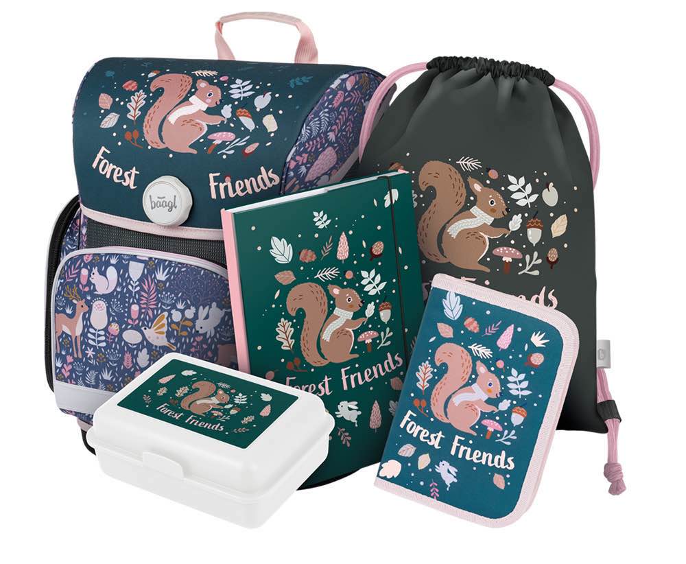 baagl-ergo-squirrel-ii-ensemble-cartable-fille-cp-19-l-3-pcs image 1
