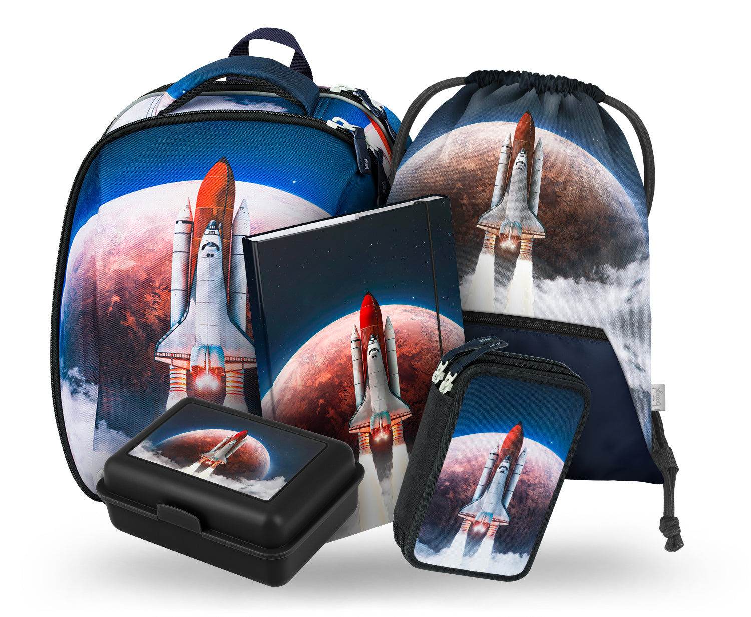 baagl-shelly-cartable-space-shuttle-ii-set-3-pi-ces image 1