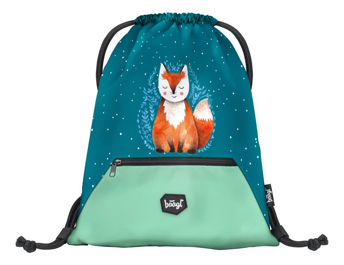 baagl-foxie-sac-de-gym-poche-zipp-e-renard image 1