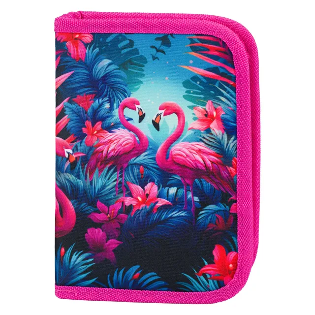 baagl-classic-flamingos-trousse-scolaire-un-compartiment image 1