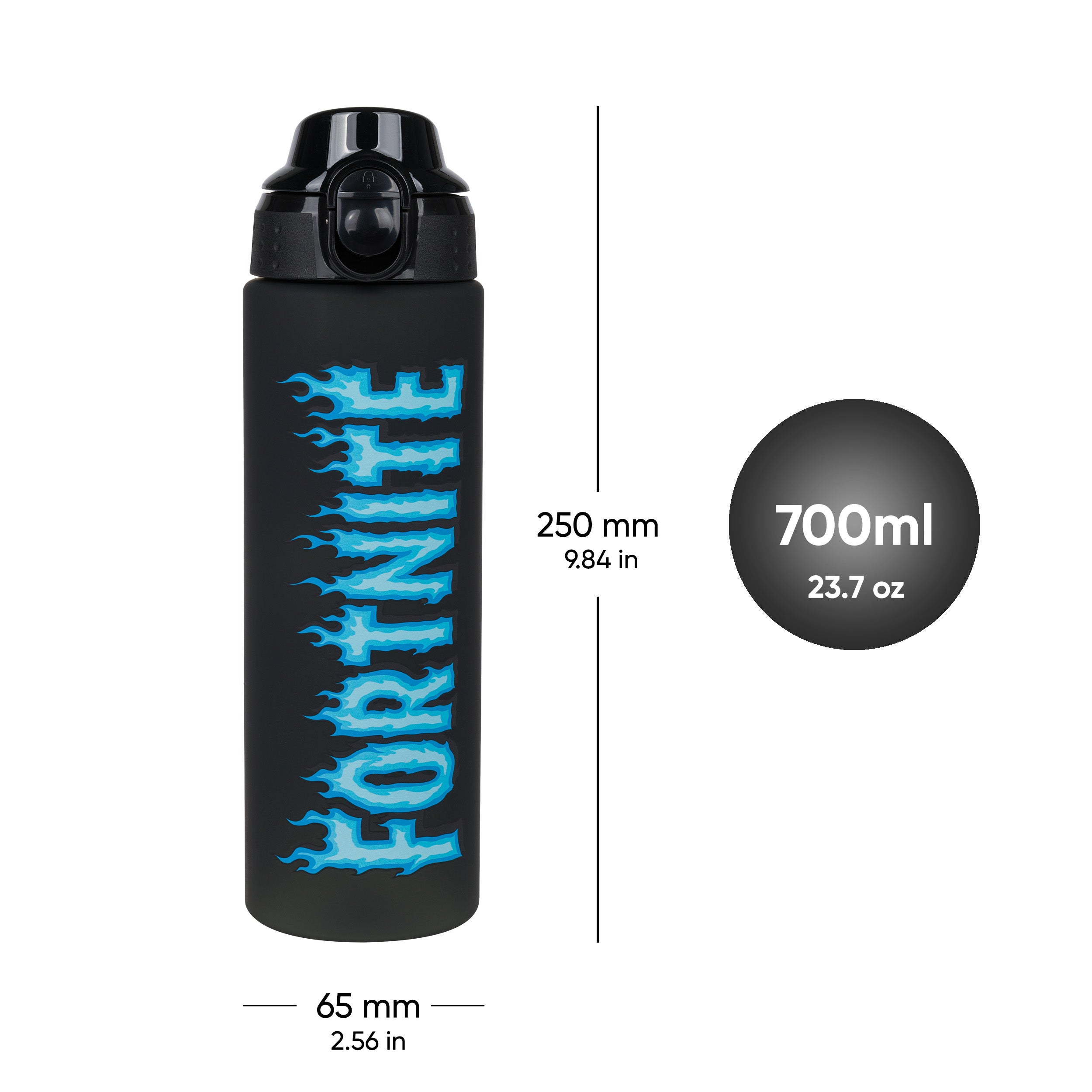 baagl-drinking-bottles-fortnite-blue-gourde-700-ml-bleue image 7