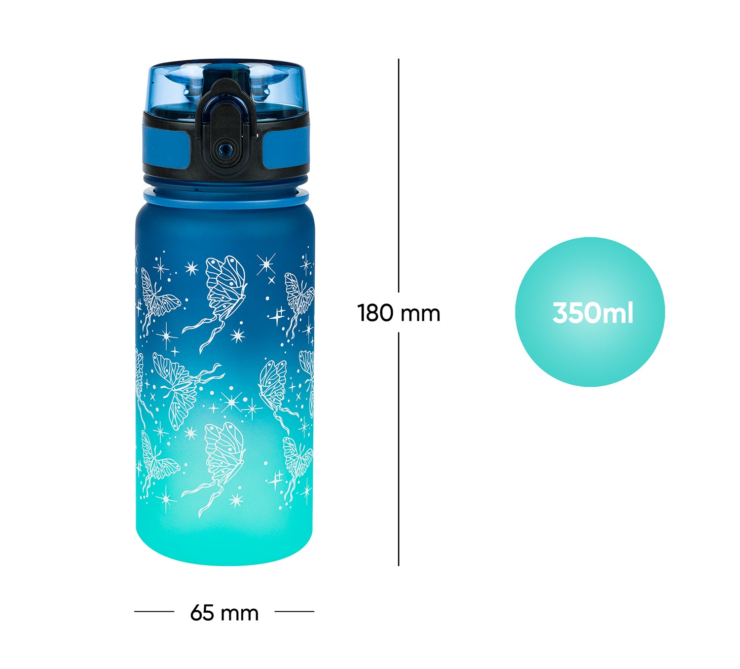 baagl-gradient-butterfly-gourde-tritan-350-ml-papillon image 7