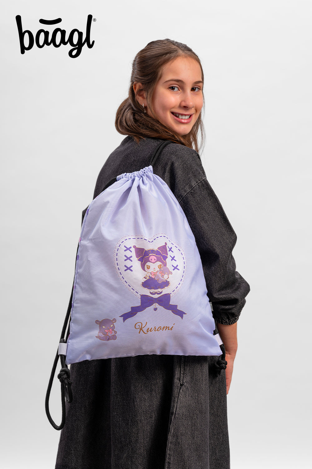 baagl-kuromi-sweet-one-sac-gym-sport-enfant image 5