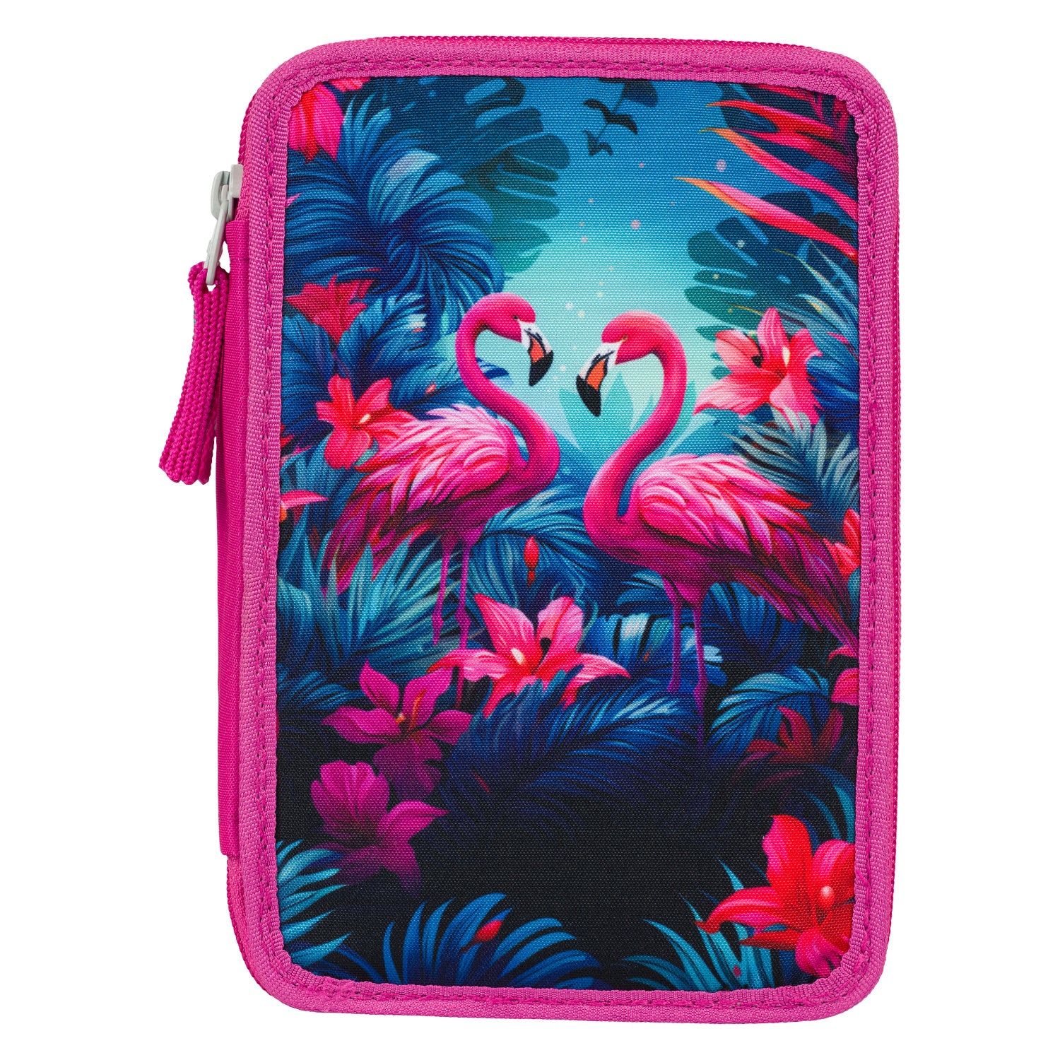 baagl-three-tier-trousse-3-compartiments-flamingos-vide image 3