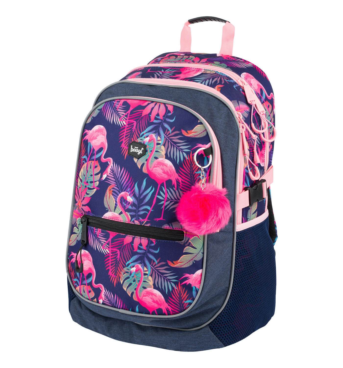 baagl-core-flamingo-ensemble-scolaire-sac-motif-flamant-fille image 3