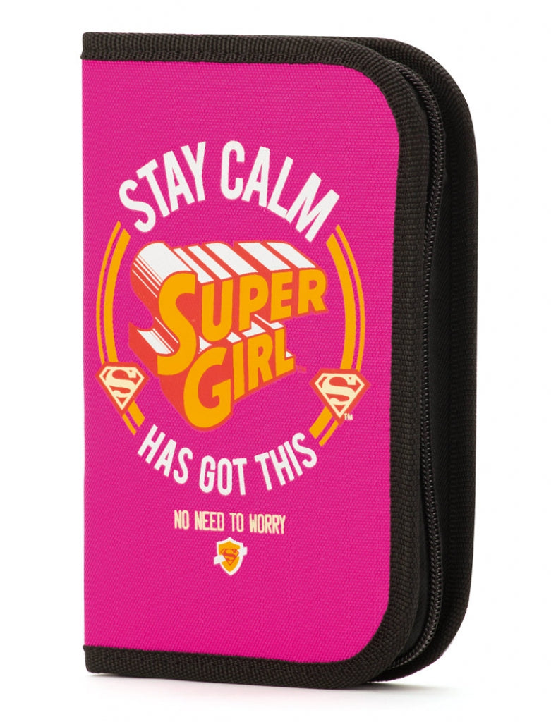 baagl-classic-supergirl-stay-calm-trousse-scolaire-1-rabat image 1