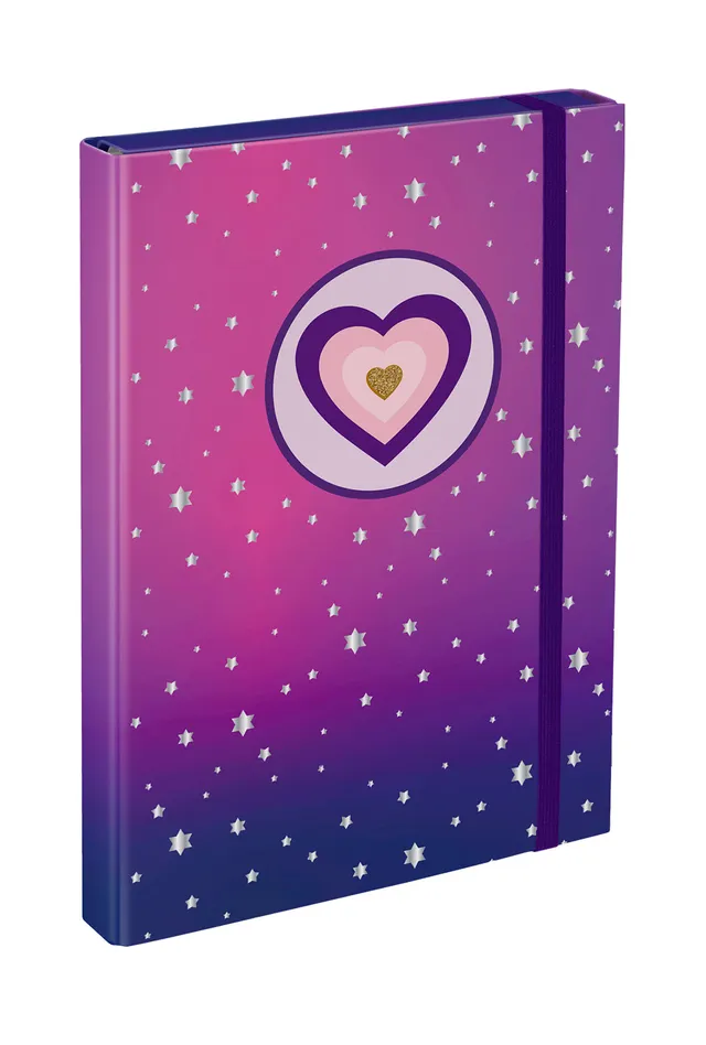 baagl-heart-chemise-lastique-a4-motif-c-ur-fille image 1