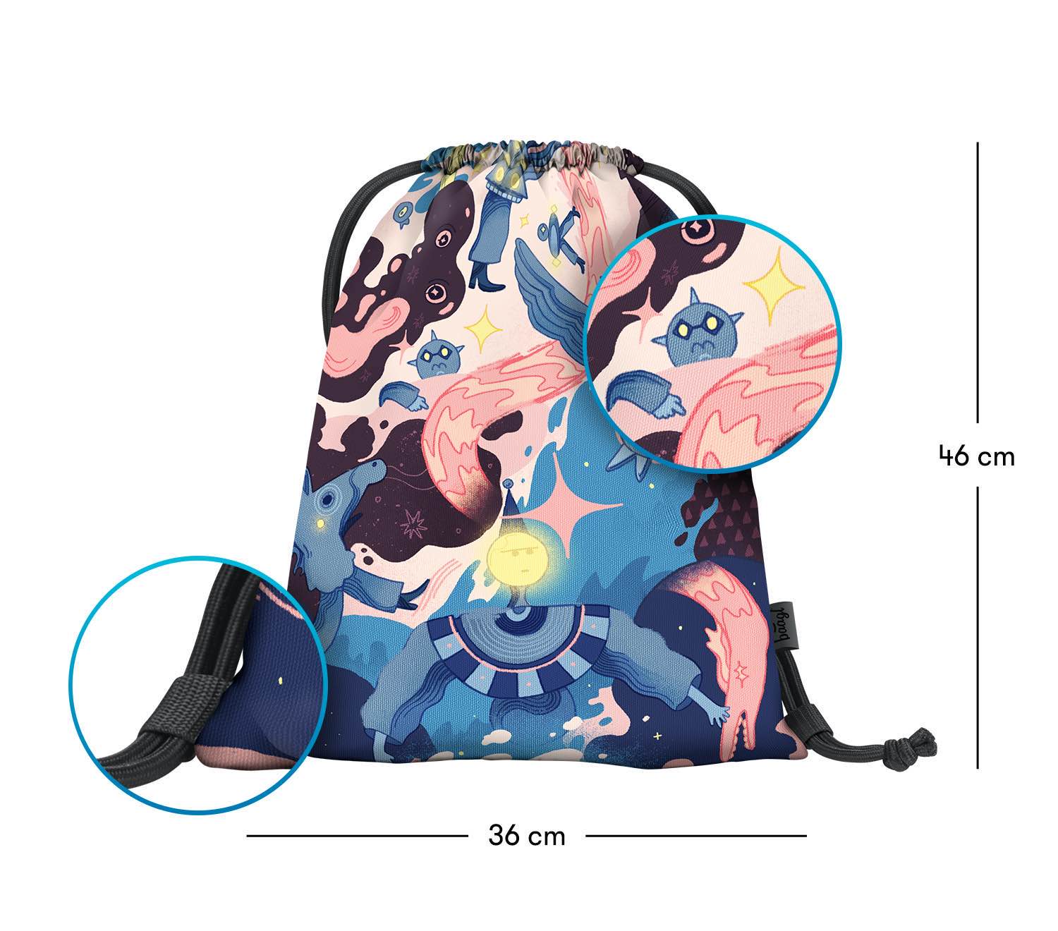 baagl-gym-sacks-earth-city-jungle-sac-gym-lavable-enfant image 3