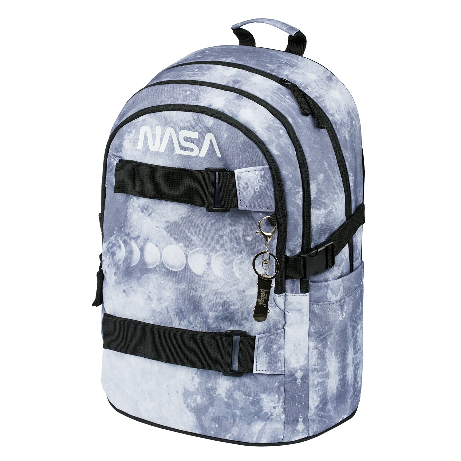 baagl-skate-nasa-grey-sac-dos-25l-skateboard image 2