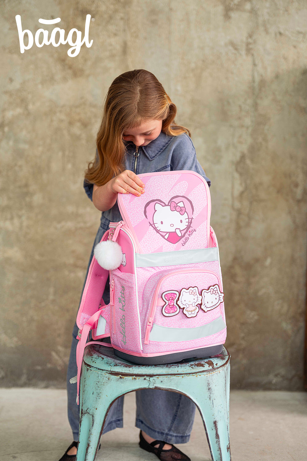 baagl-zippy-plus-hello-kitty-sweet-leopard-ii-cartable-set-fille image 8