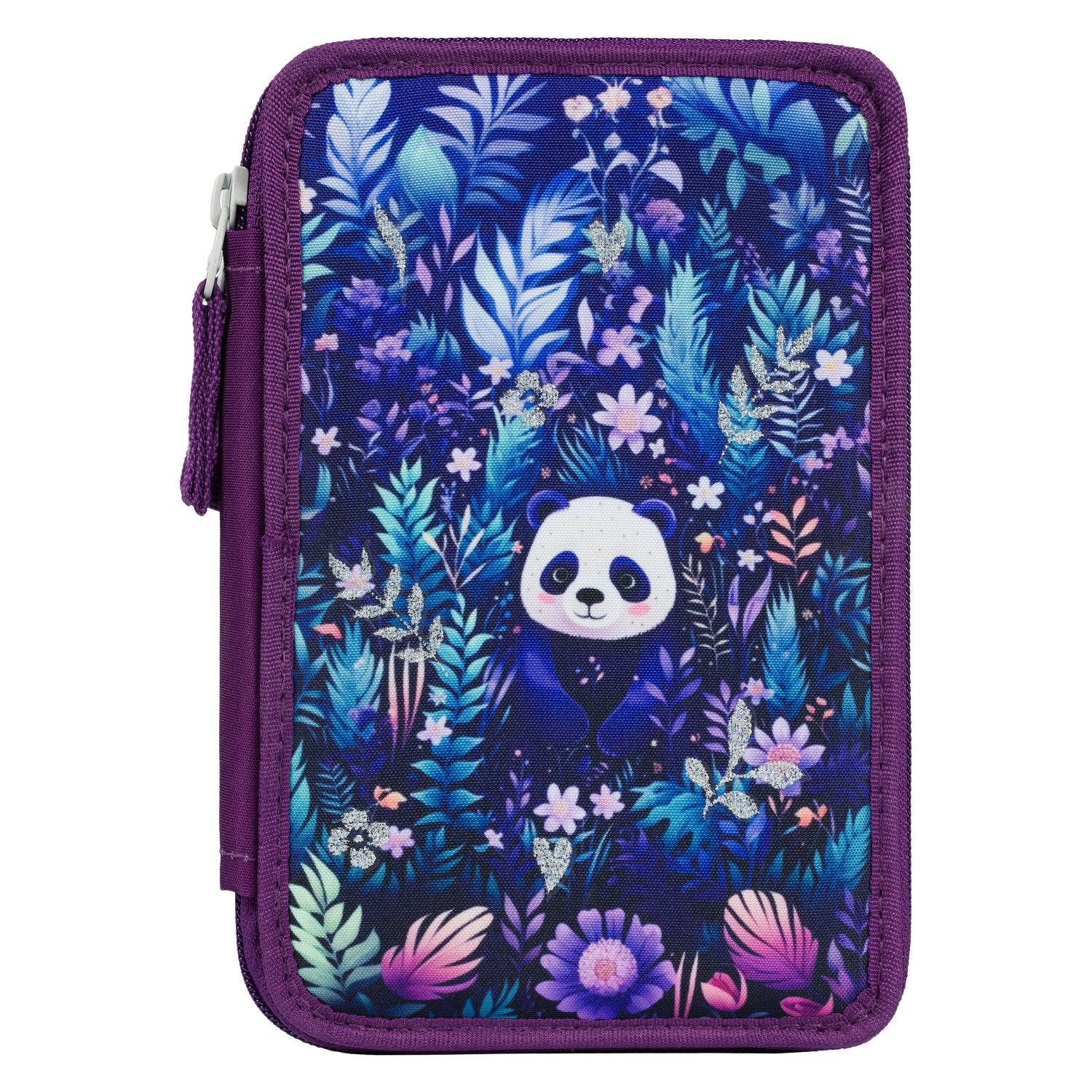 baagl-jungle-panda-trousse-scolaire-triple-3-zip image 3