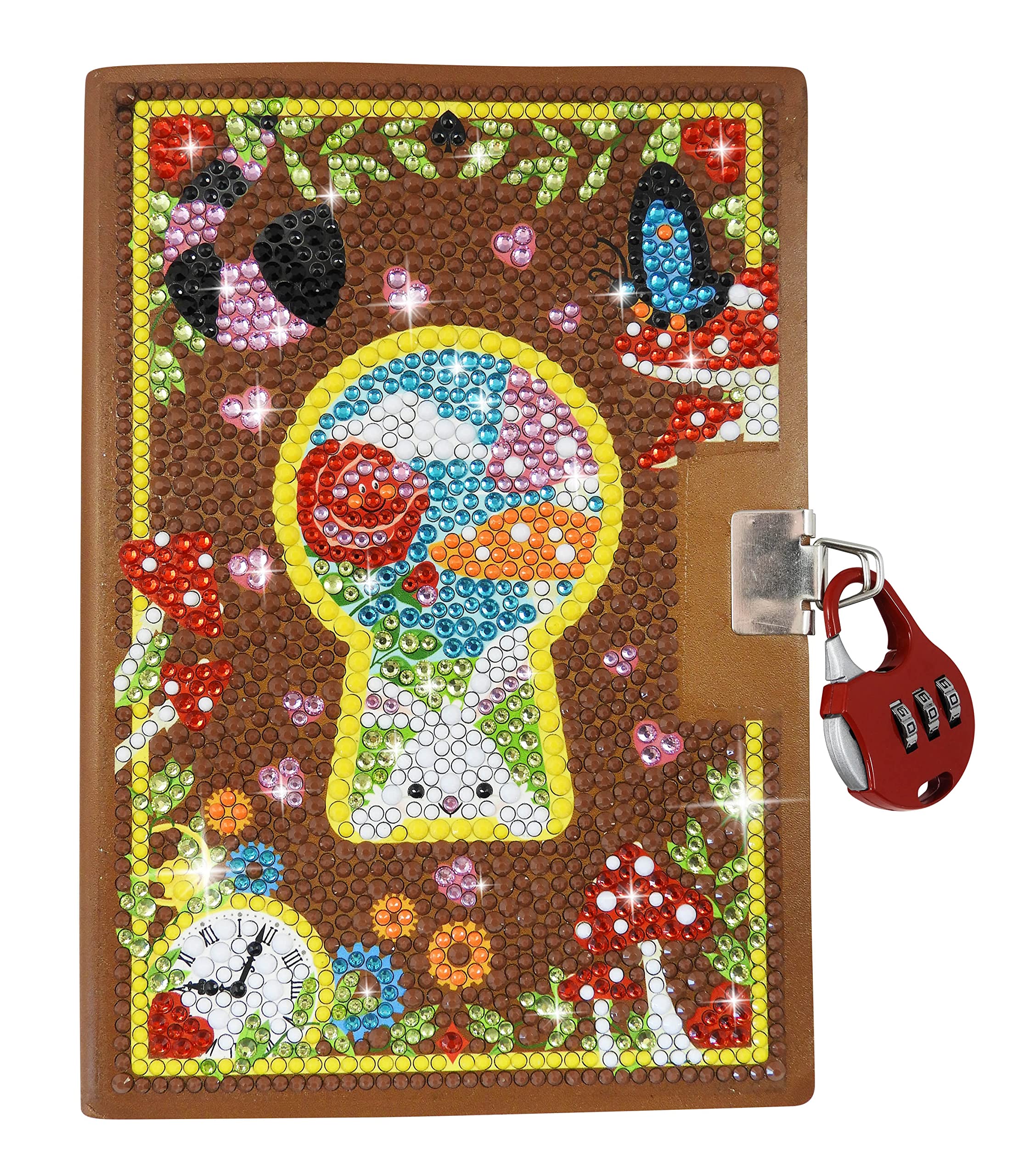 buki-nb003-carnet-secret-cadenas-journal-intime-strass-fille image 2