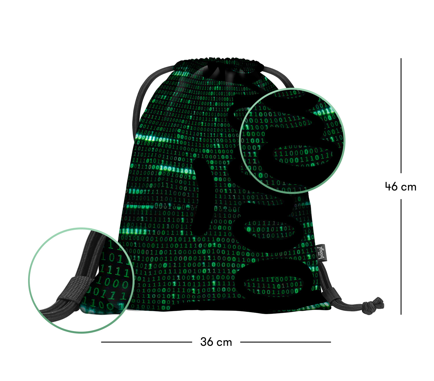 baagl-numbers-sac-de-sport-enfant-en-toile-lavable image 3