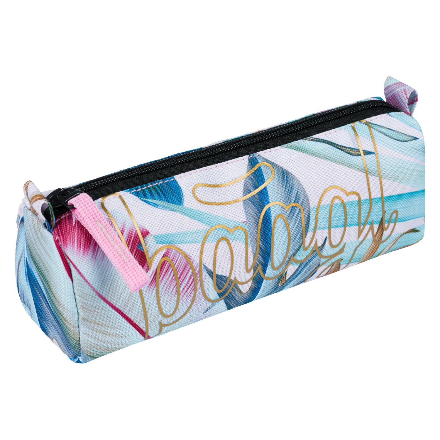 baagl-leafs-trousse-scolaire-zip-motif-feuilles image 1