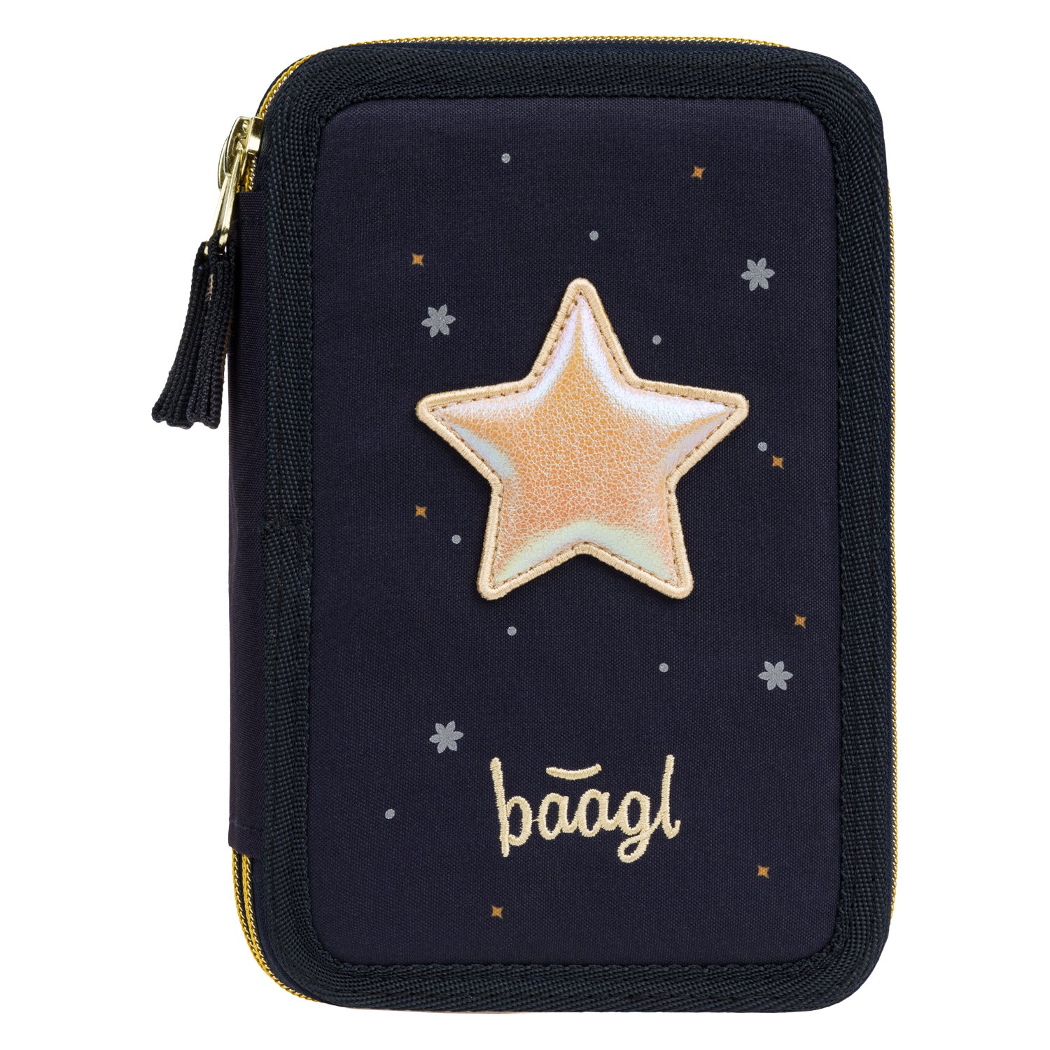 baagl-unicorn-gold-trousse-3-compartiments-fille-vide image 3