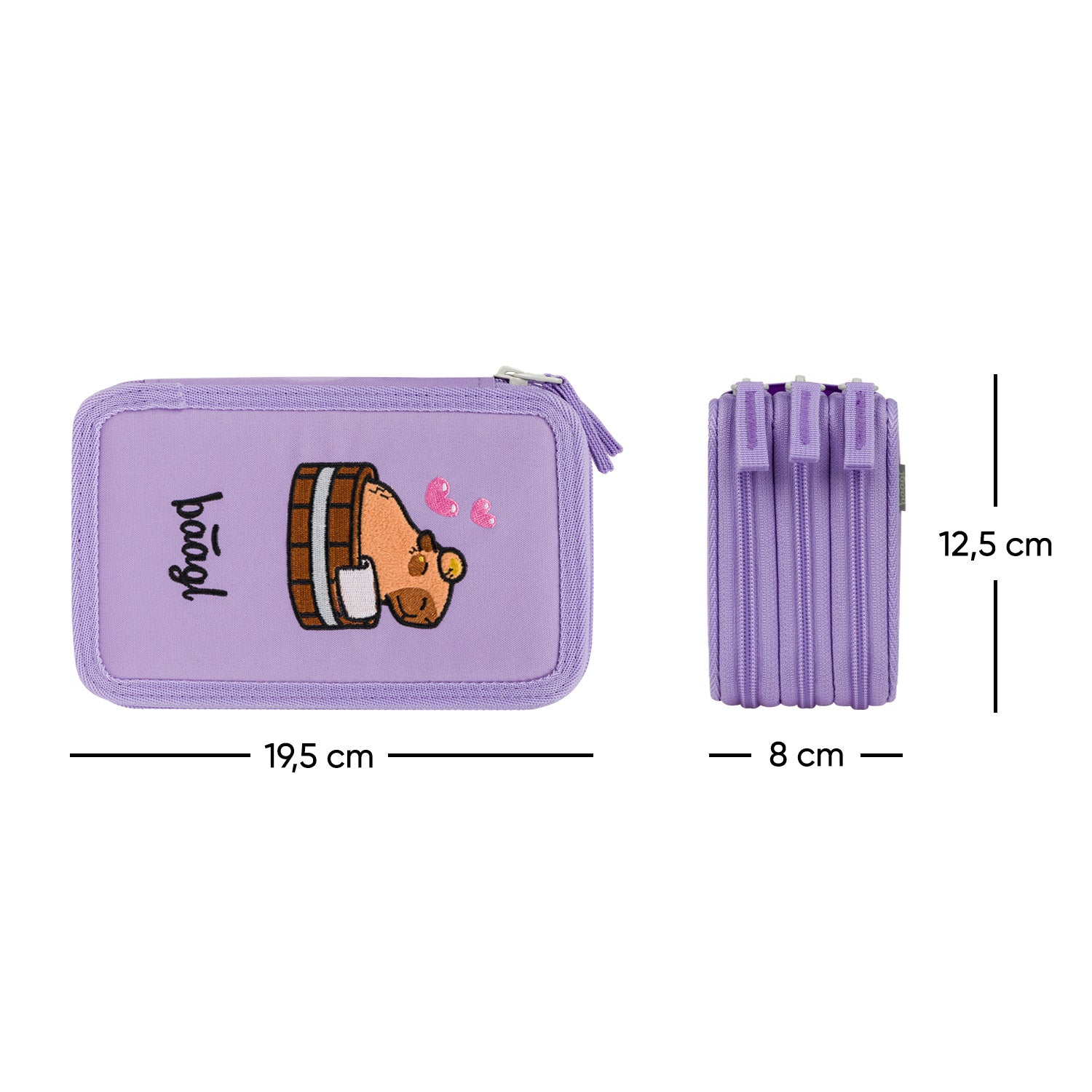 baagl-capybara-trousse-3-compartiments-vide image 6