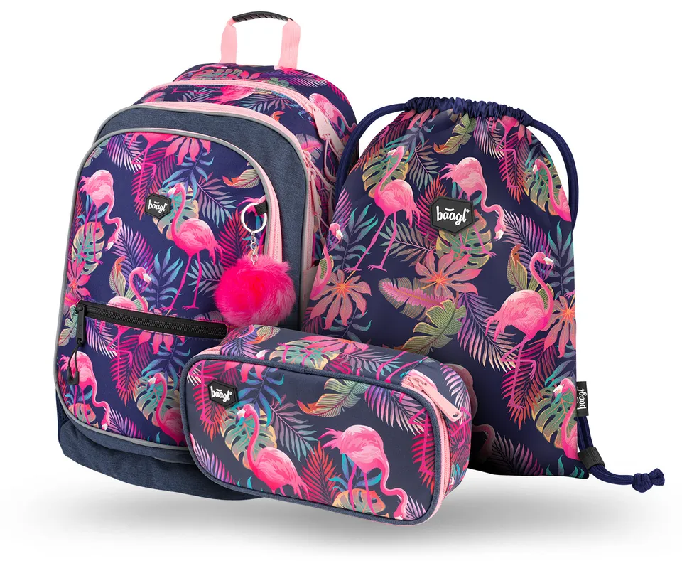 baagl-school-sets-core-flamingo-ensemble-scolaire-fille image 1