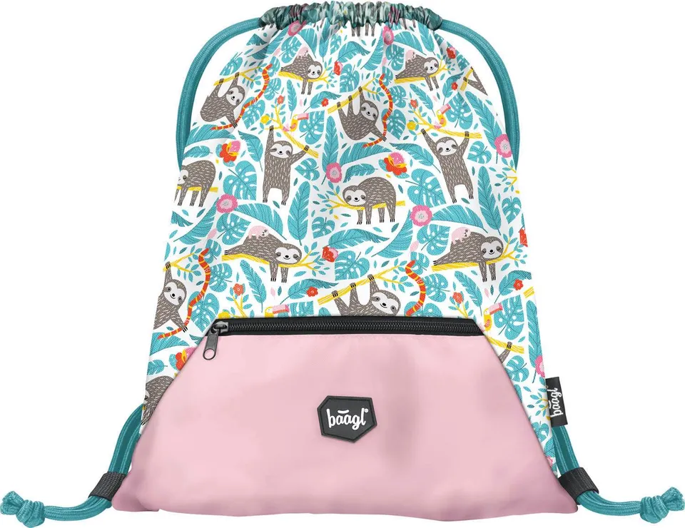 baagl-sloth-sac-gym-enfant-poche-zipp-e image 1