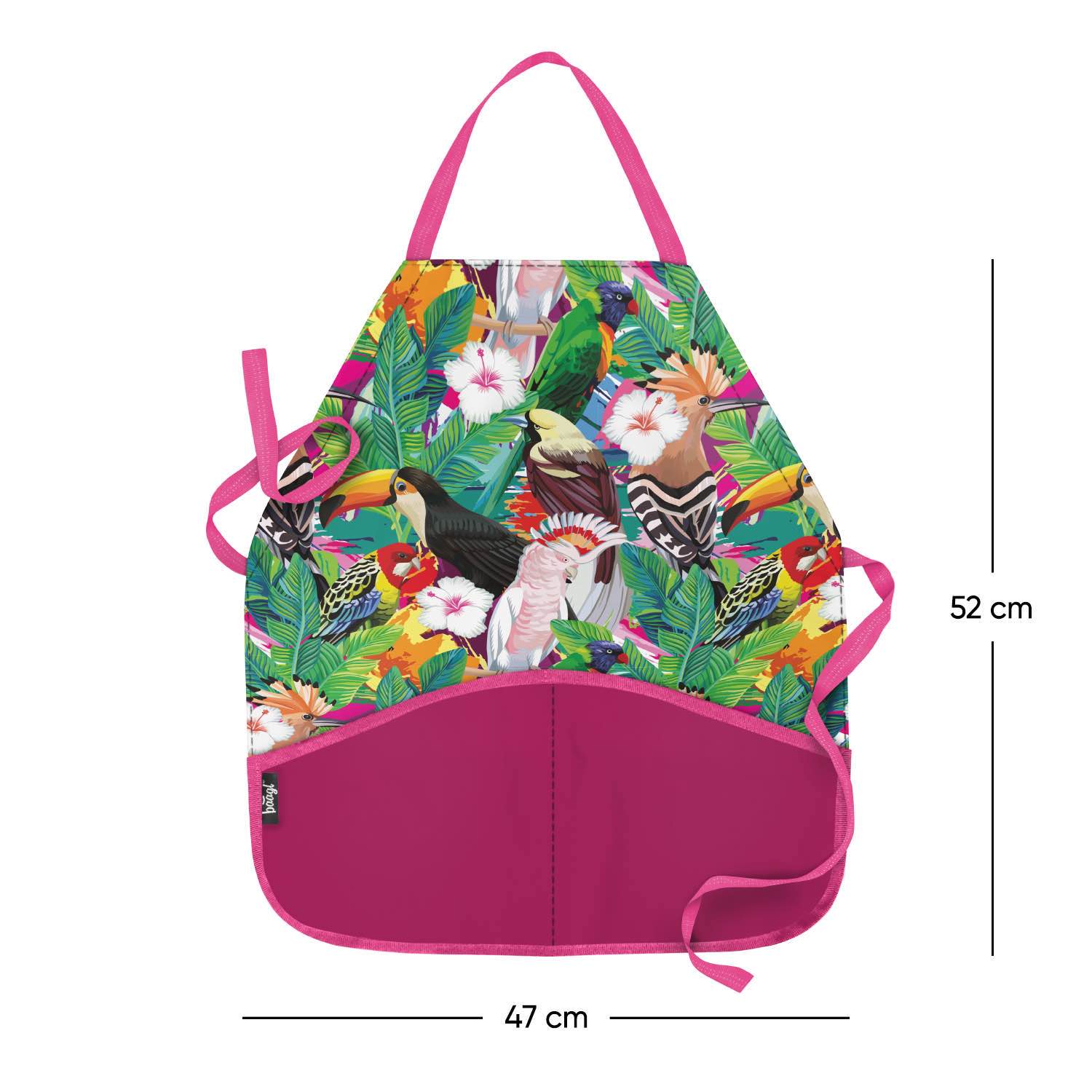 baagl-aprons-tablier-enfant-toucan-lavable-poches image 3