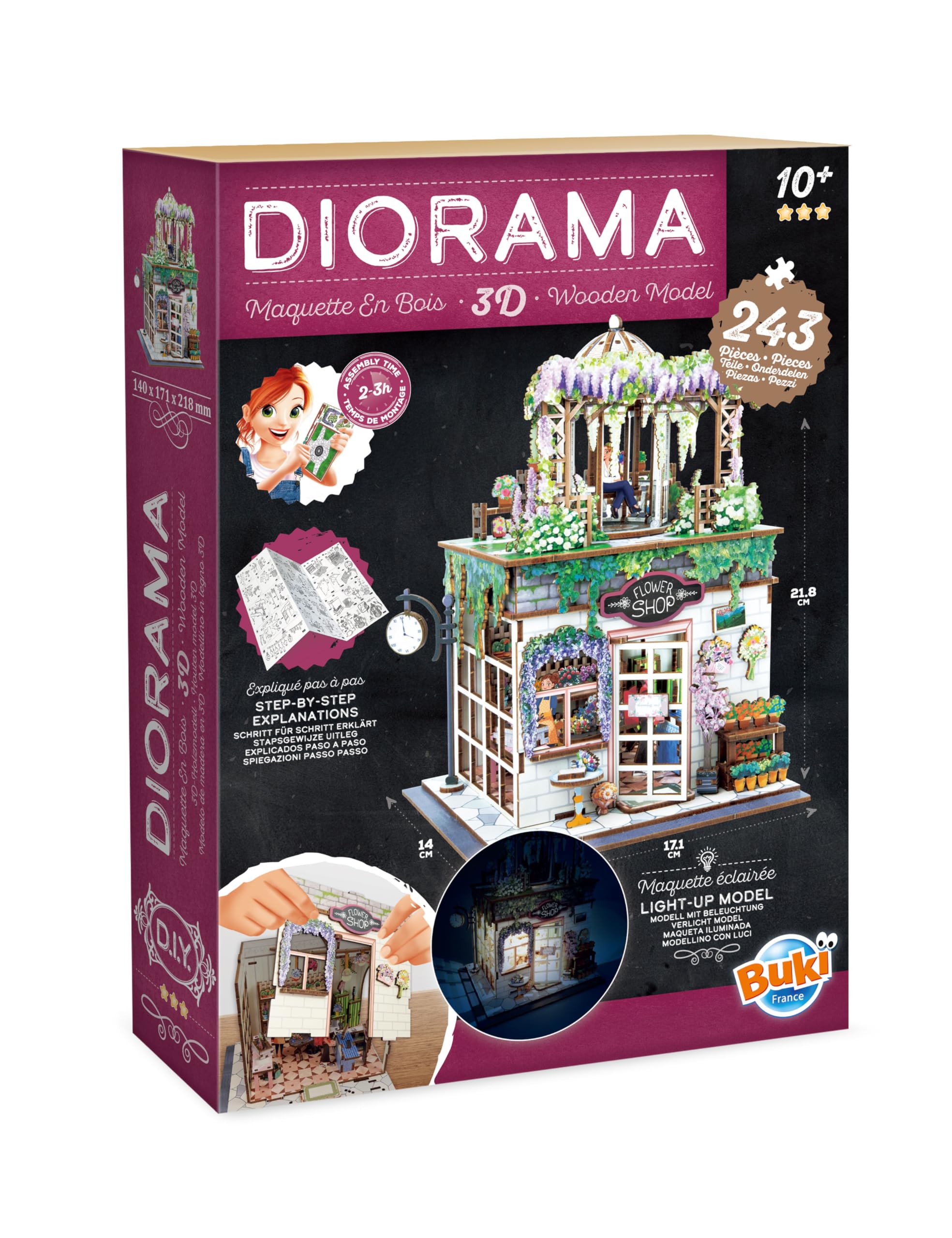 buki-espace-diorama-fleuriste-maquette-bois-led-243-pi-ces image 2
