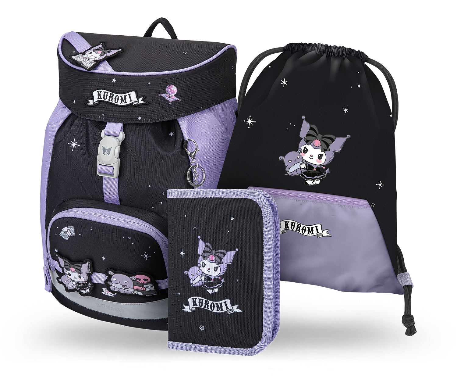 baagl-airy-kuromi-set-scolaire-cartable-l-ger-fille image 1