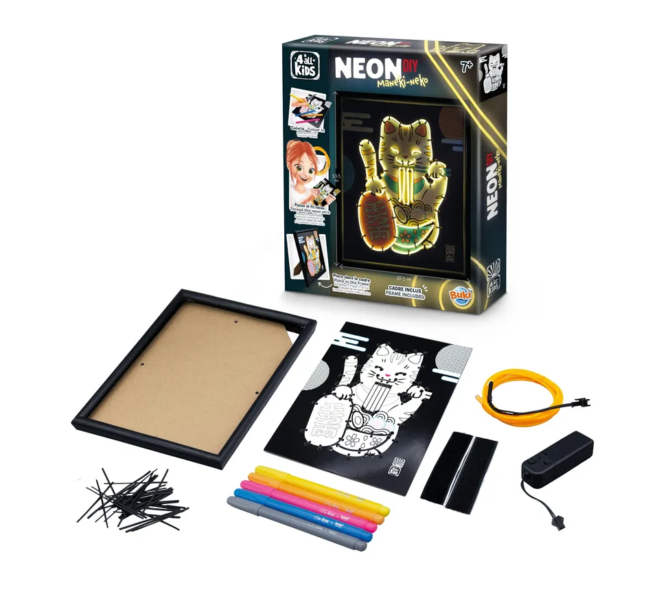 buki-cr-atif-cadre-n-on-maneki-neko-noir-fk015-d-s-7-ans image 1