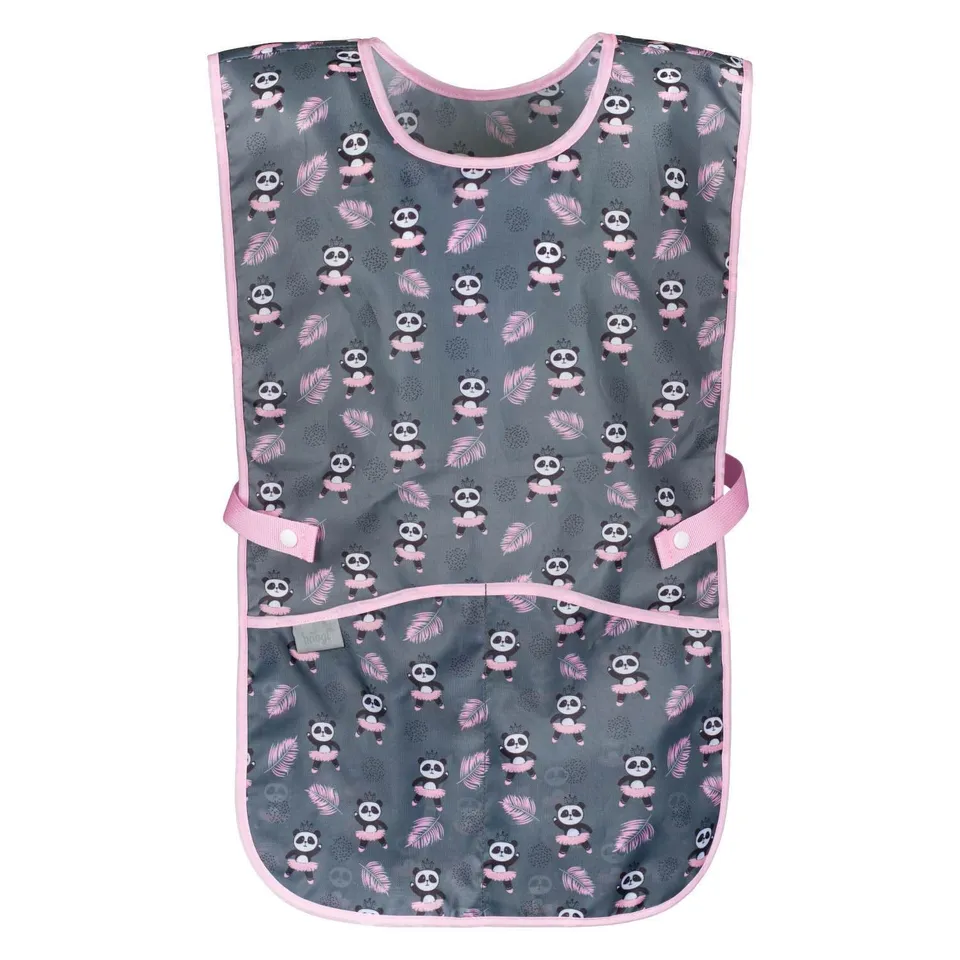 baagl-panda-tablier-enfant-peinture-2-poches-lavable image 1