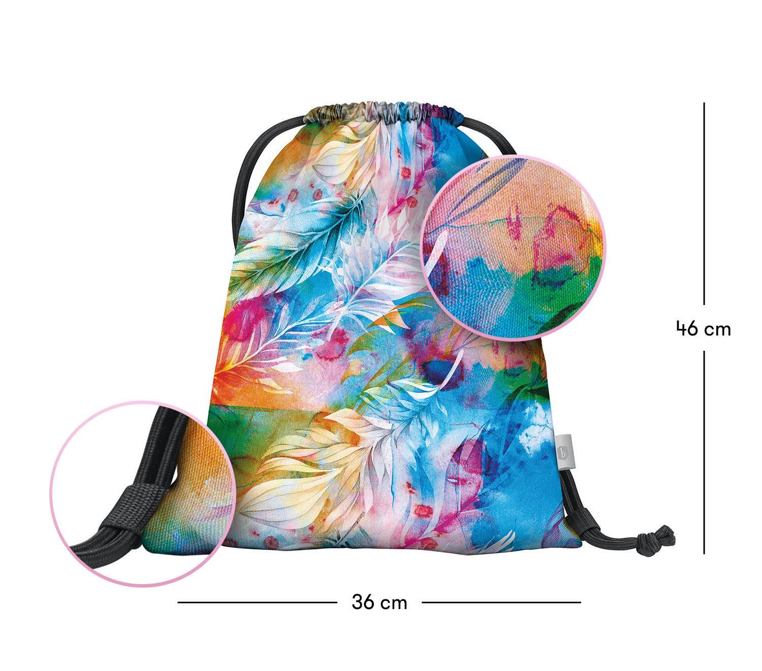 baagl-aquarelle-sac-de-gym-enfant-sport-piscine image 3