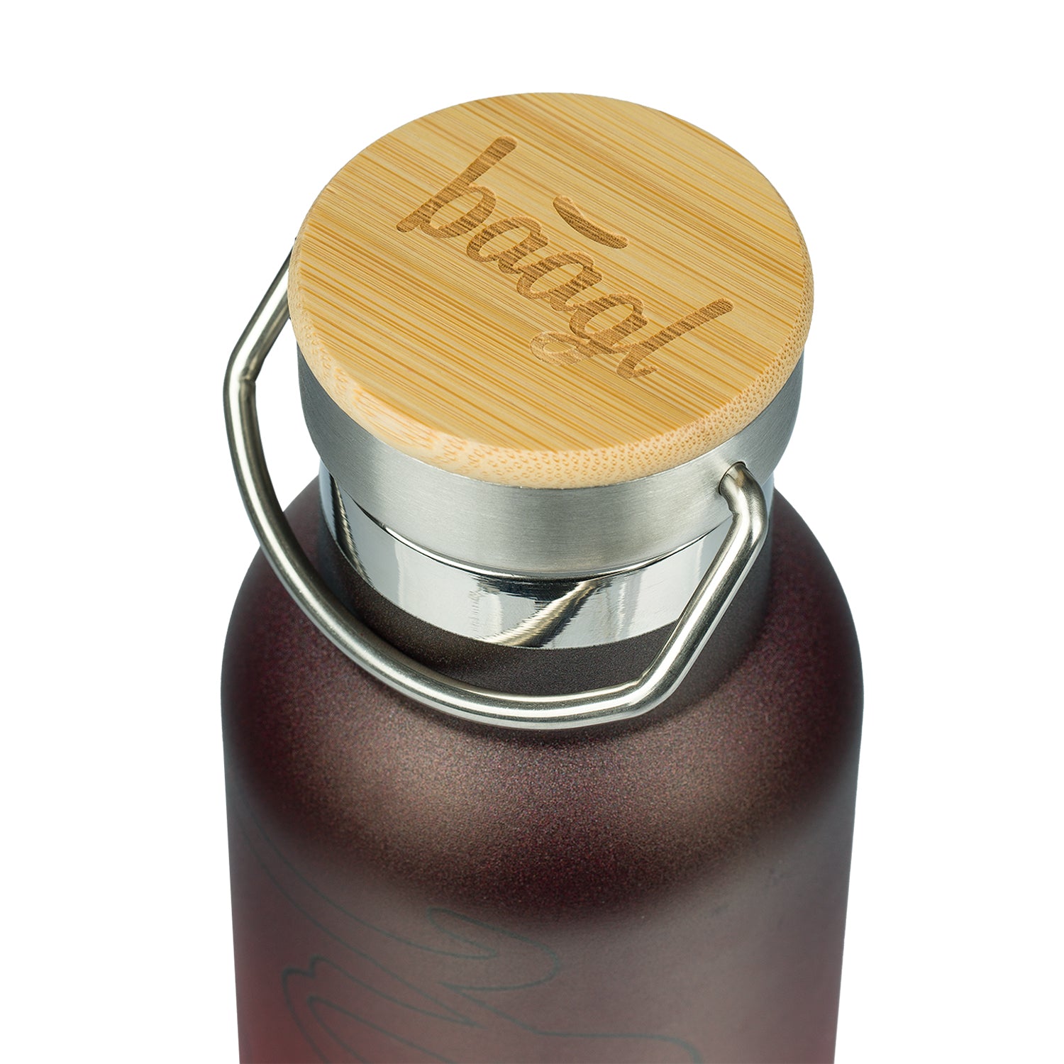 baagl-gradient-rouge-noir-gourde-thermos-500-ml image 2