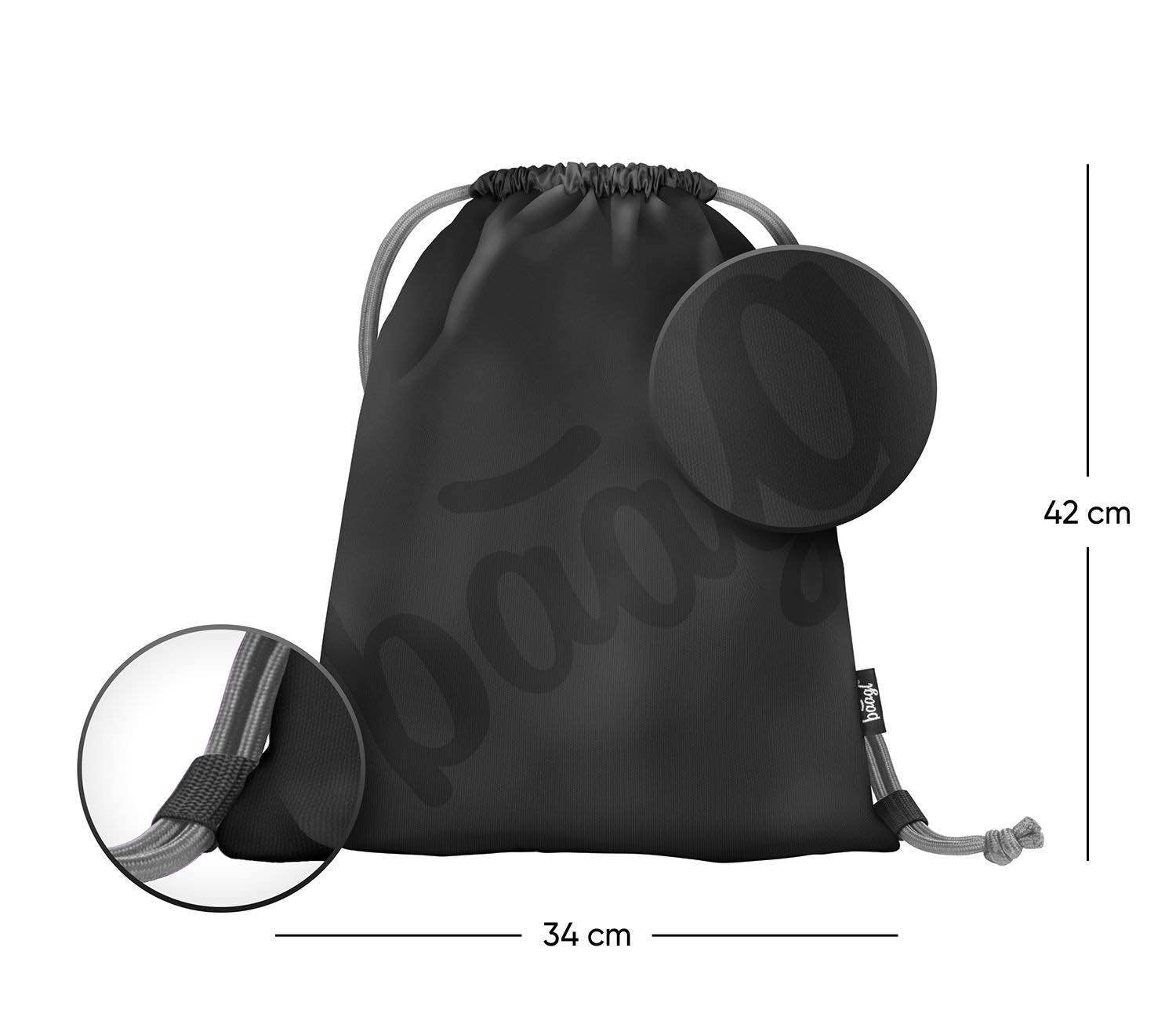 baagl-logo-black-sac-gym-enfant-noir-lavable-dos image 2