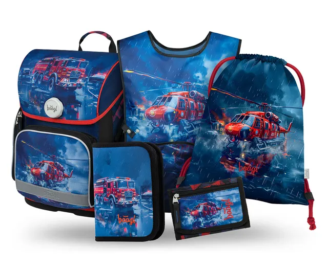 baagl-ergo-rescuers-ii-cartable-scolaire-set-4-pi-ces image 1