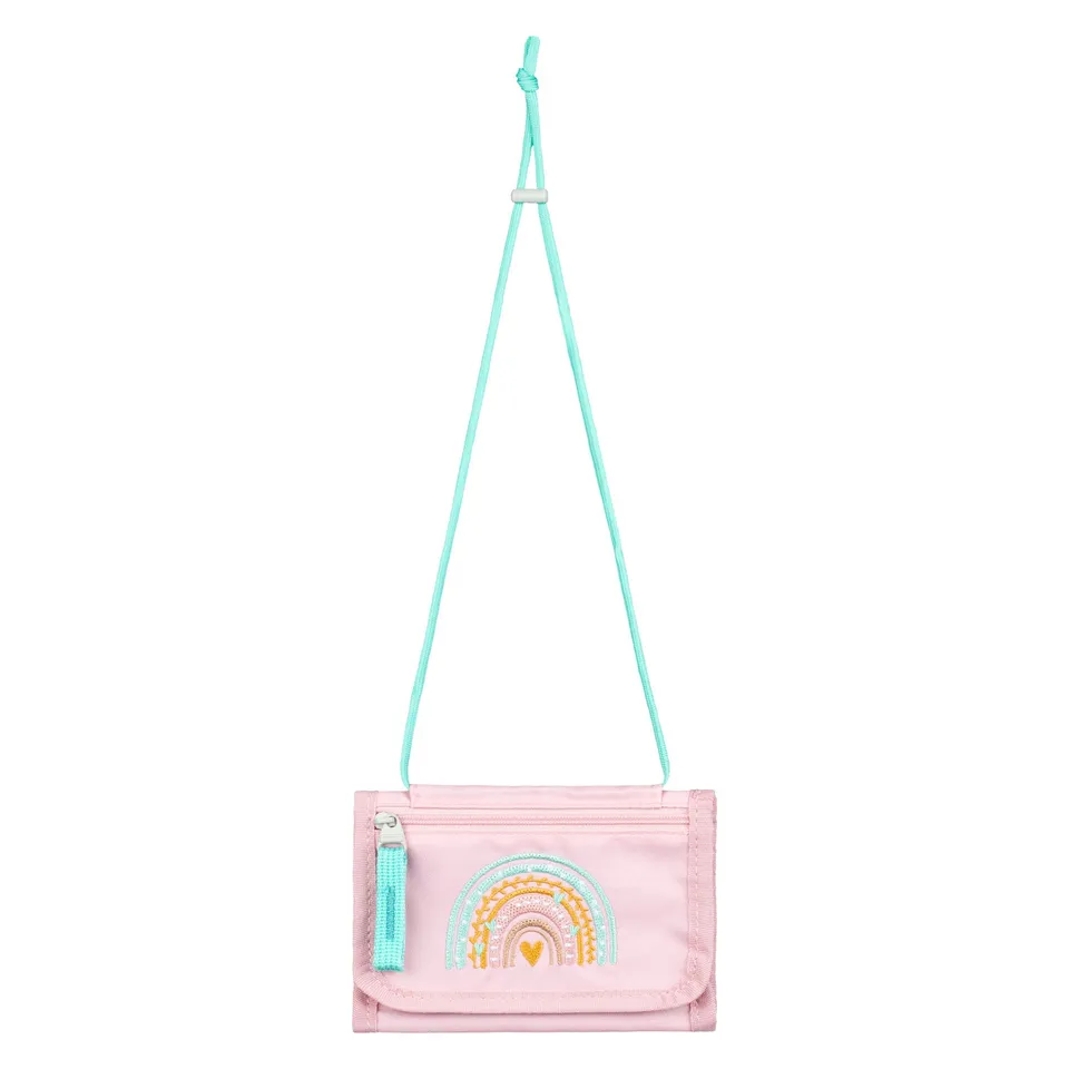 baagl-pink-rainbow-portefeuille-enfant-rose-arc-en-ciel image 1