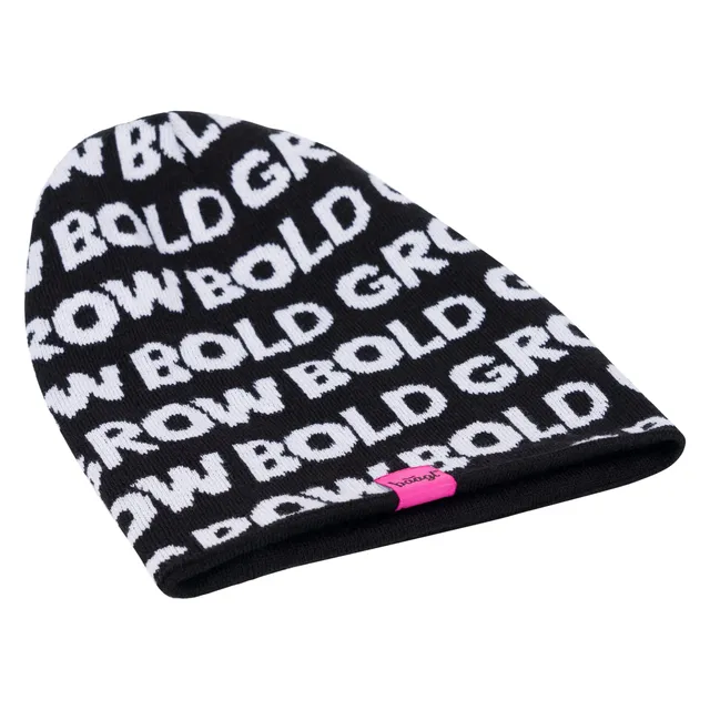 baagl-beanie-bonnet-rose-inscription-55-60-cm image 1
