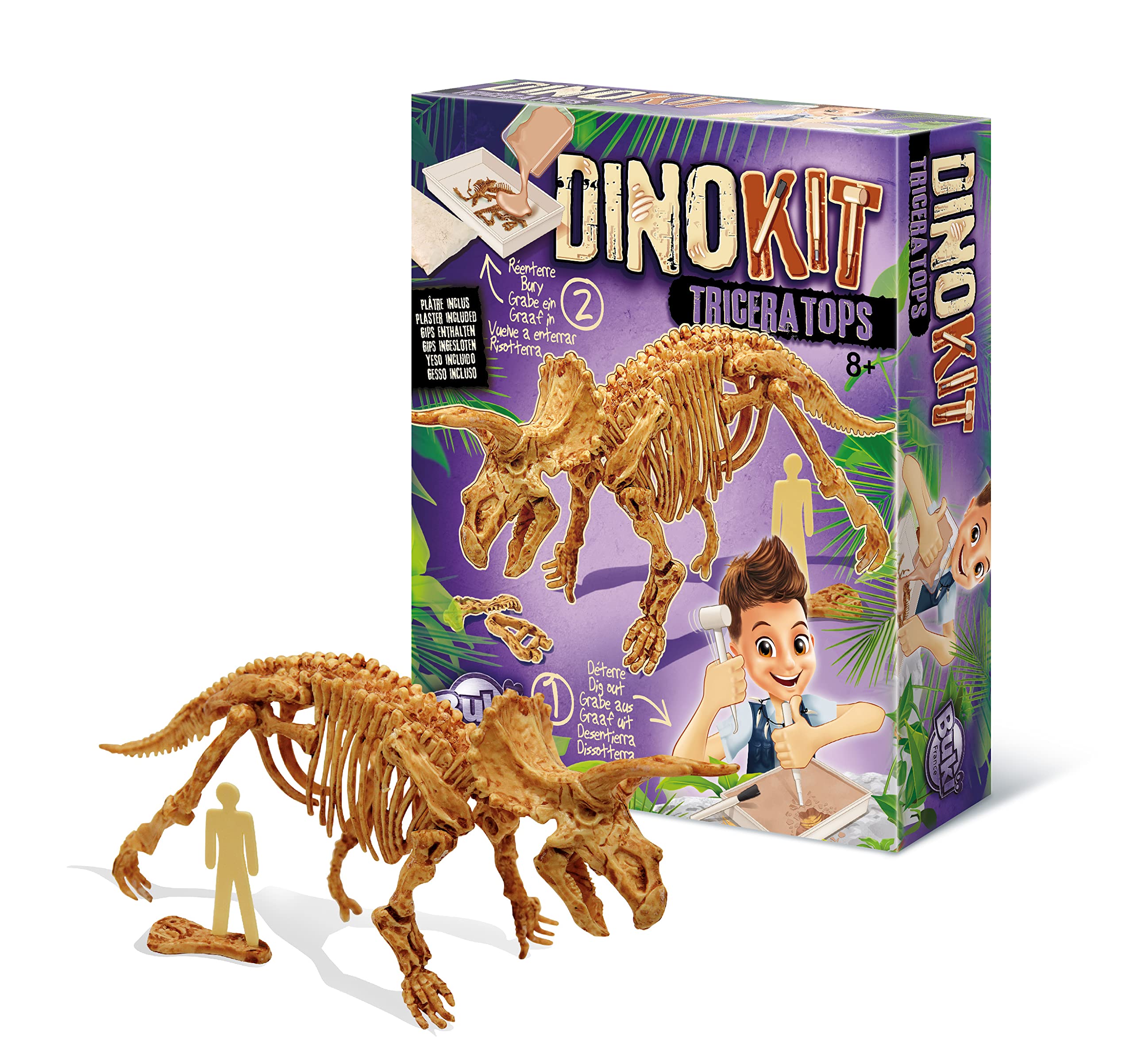 buki-dinokit-tric-ratops-kit-fouille-squelette-8-ans image 2