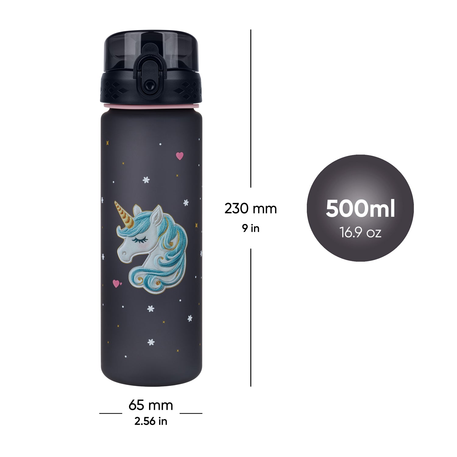baagl-gourde-tritan-unicorn-gold-500-ml-licorne image 6
