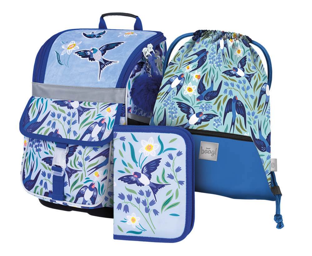 baagl-zippy-birdie-cartable-cp-fille-3-pi-ces image 1