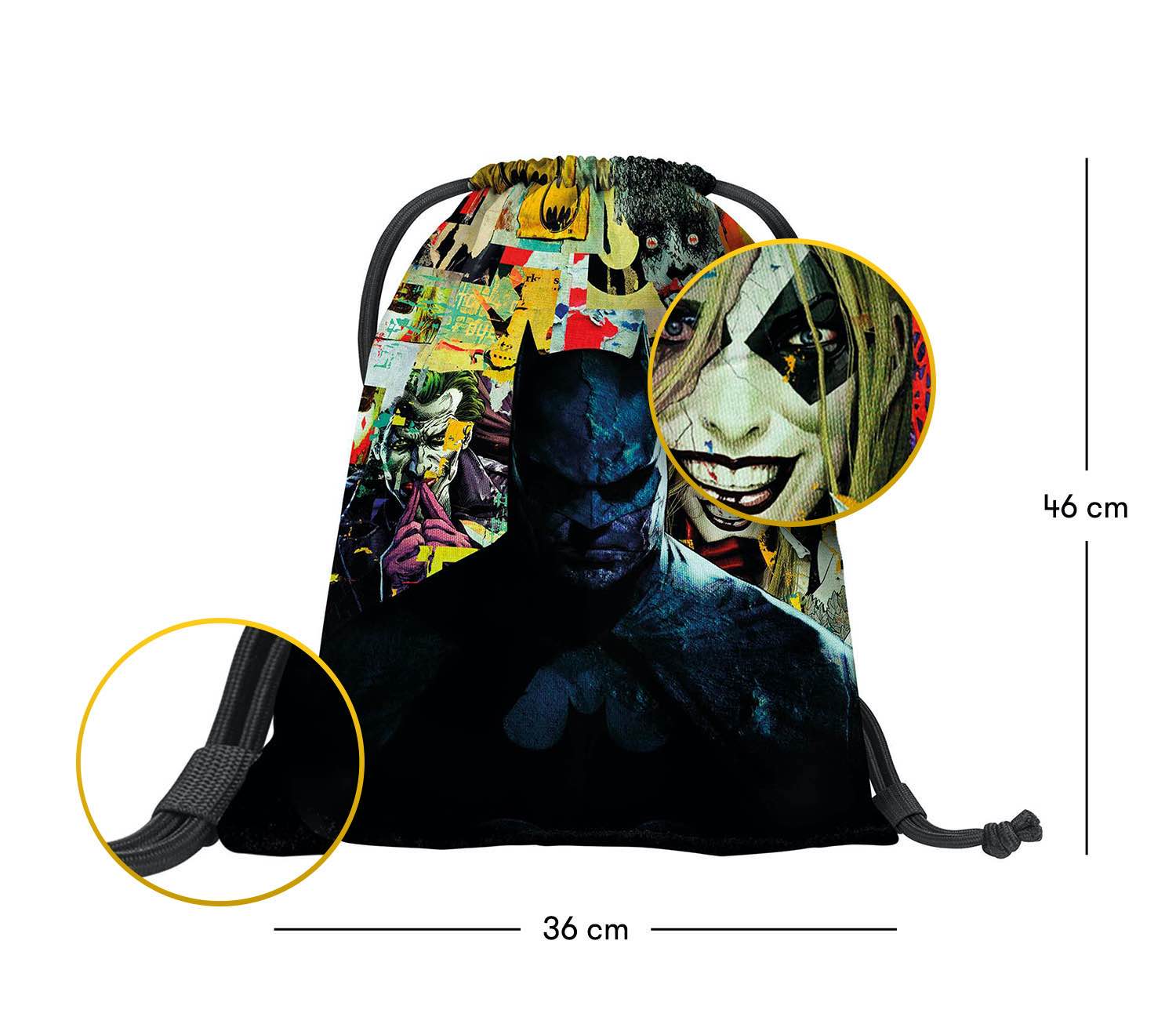 baagl-gym-sacks-sac-de-gym-skate-batman-comics image 3