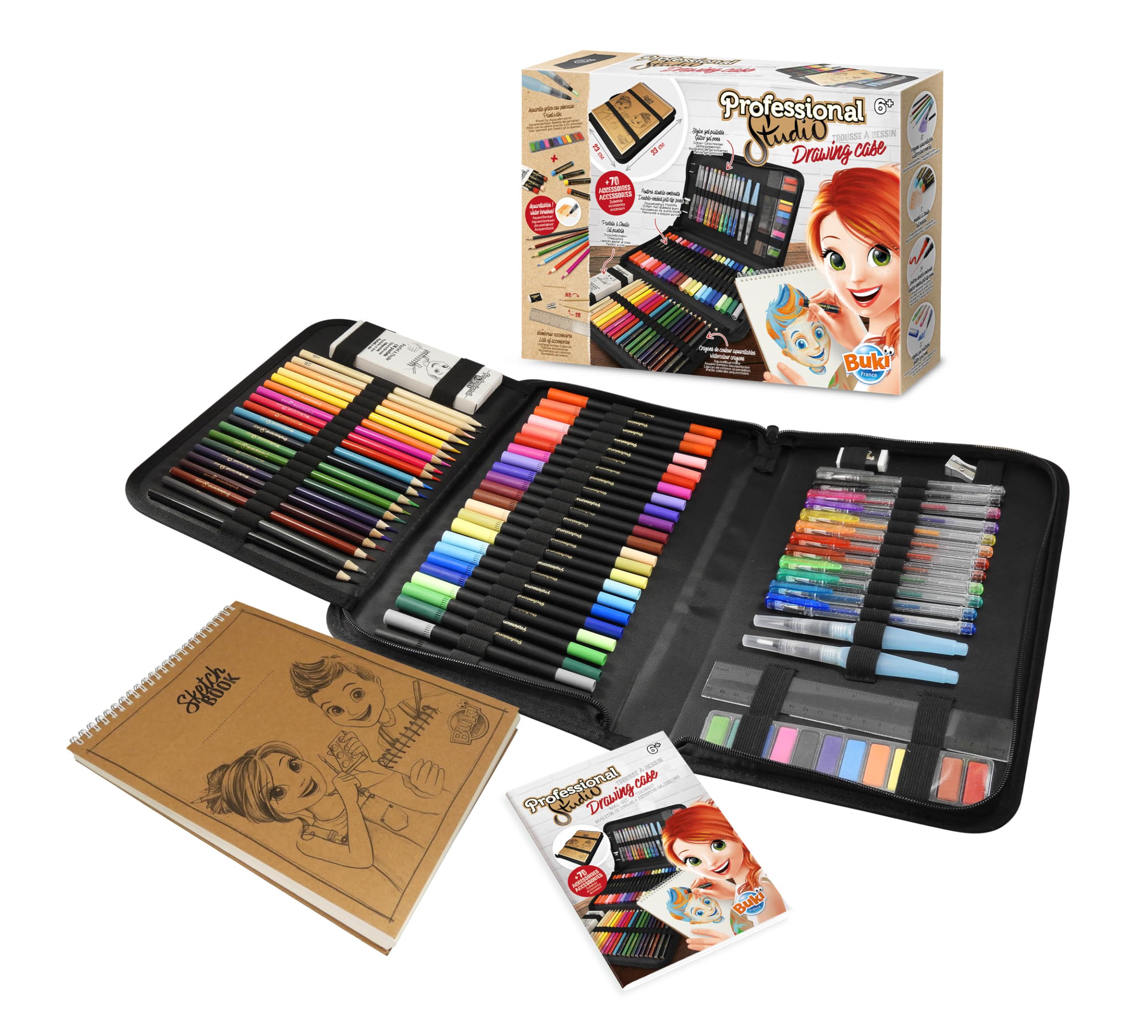 buki-5436-professional-studio-trousse-dessin-noir-6-ans image 3